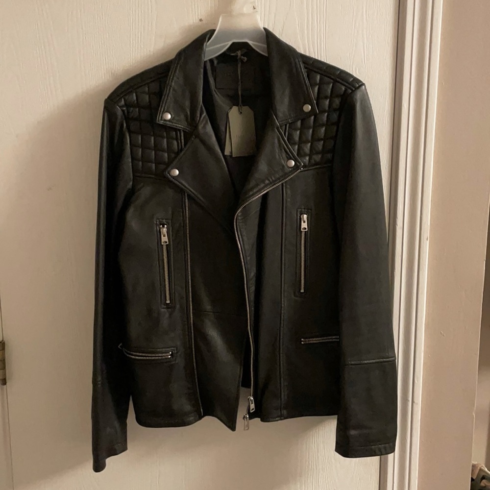 Men’s All Saints ‘Catch’ Leather Jacket